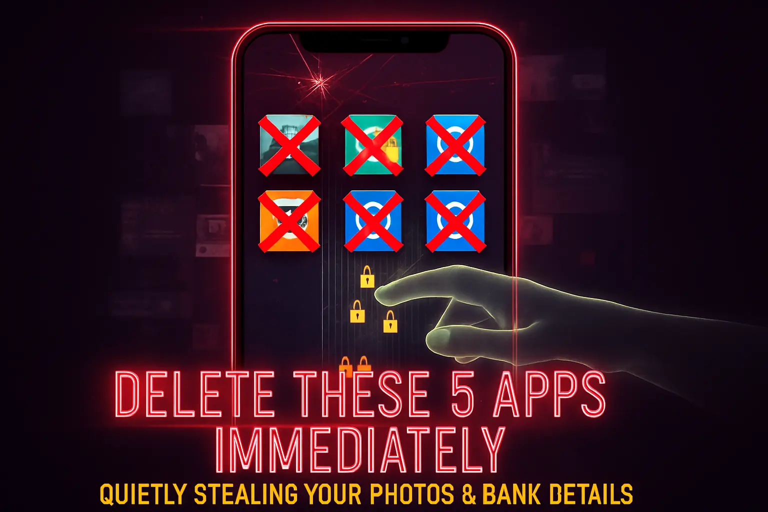 Delete These 5 Apps Immediately! A New Report Says They Are Quietly Stealing Your Photos and Bank Details